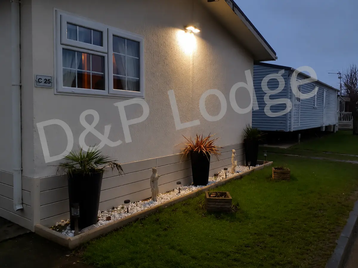 D&P Lodge Exterior Night
